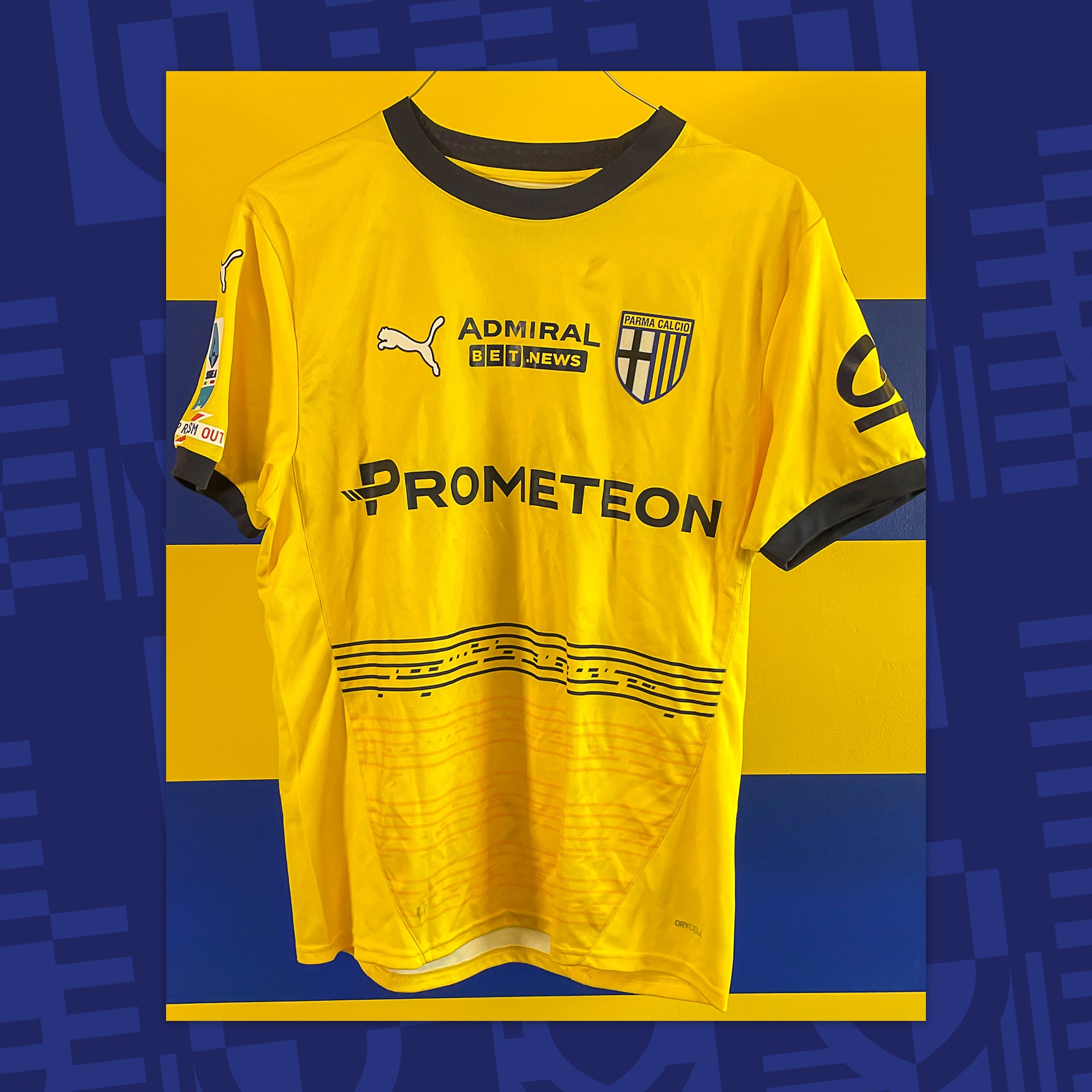Match Worn by Valeri 14 Hellas Verona - Parma 31/03/2025