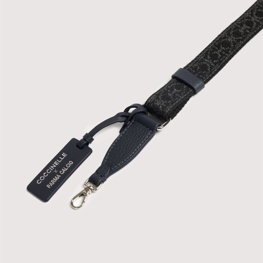 Tracolla Portacellulare Coccinelle x Parma Calcio in pelle blu notte