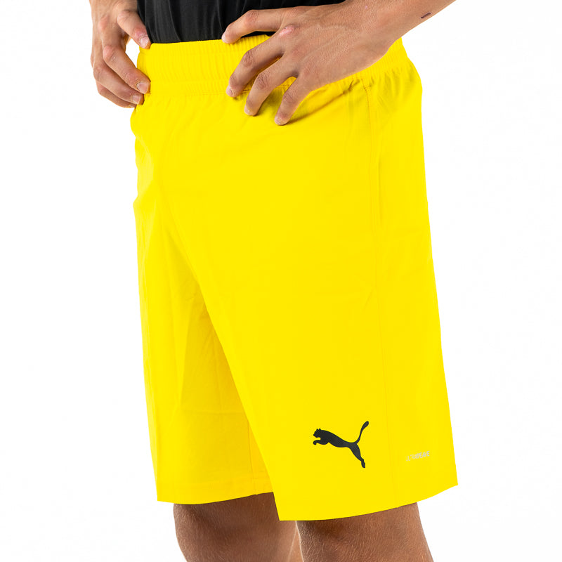 Pantaloncino gara adulto giallo con logo Parma Calcio e Puma