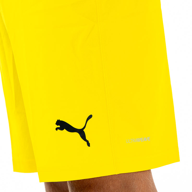 Pantaloncino gara adulto giallo con logo Parma Calcio e Puma