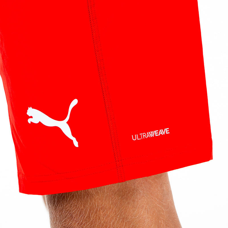 Pantaloncino gara adulto rosso portiere con logo Parma Calcio e Puma