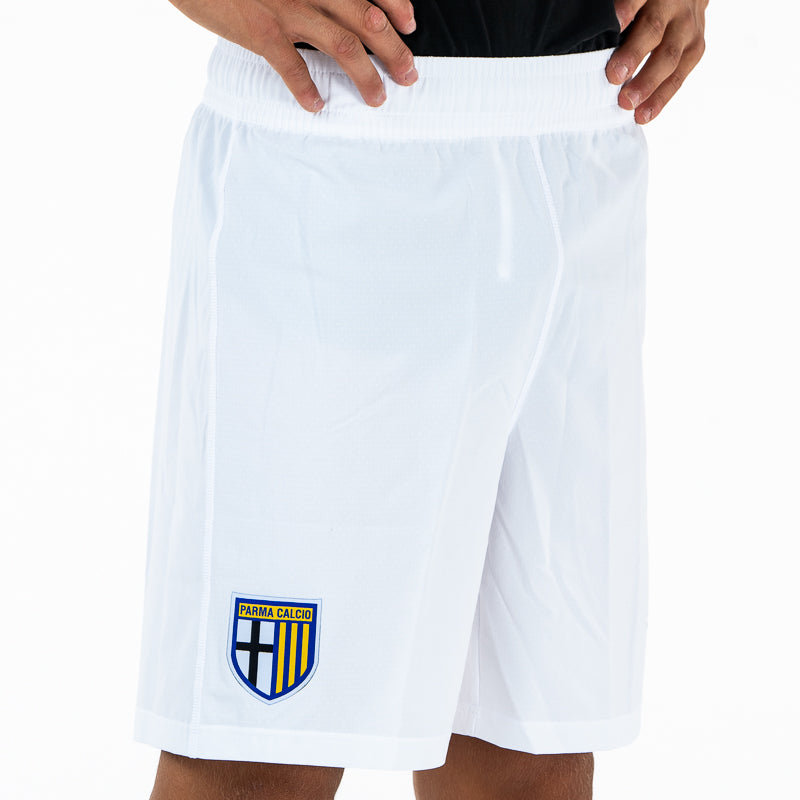 Pantaloncino gara adulto bianchi con logo Parma Calcio e Puma