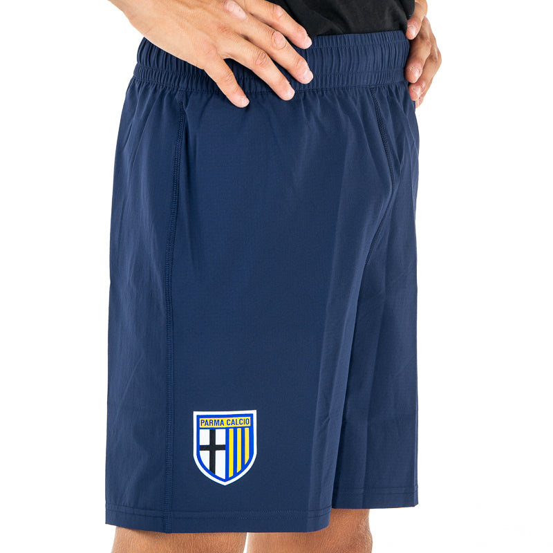 Pantaloncino gara adulto blu navy con logo Parma Calcio e Puma