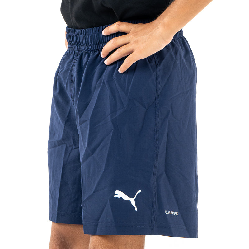 Pantaloncino gara junior blu navy con logo Parma Calcio e Puma