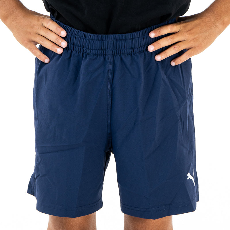 Pantaloncino gara junior blu navy con logo Parma Calcio e Puma