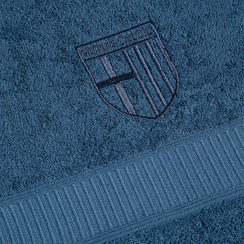 Accappatoio Caleffi blu in spugna con logo Parma Calcio