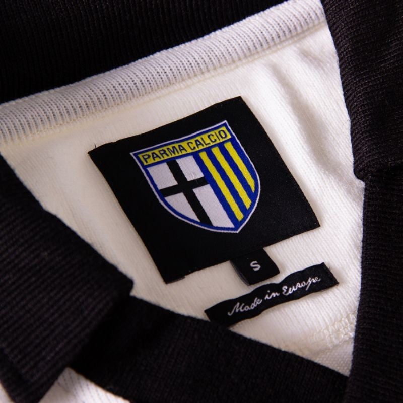 Maglia retro Parma Calcio 1982 bianca con croce nera