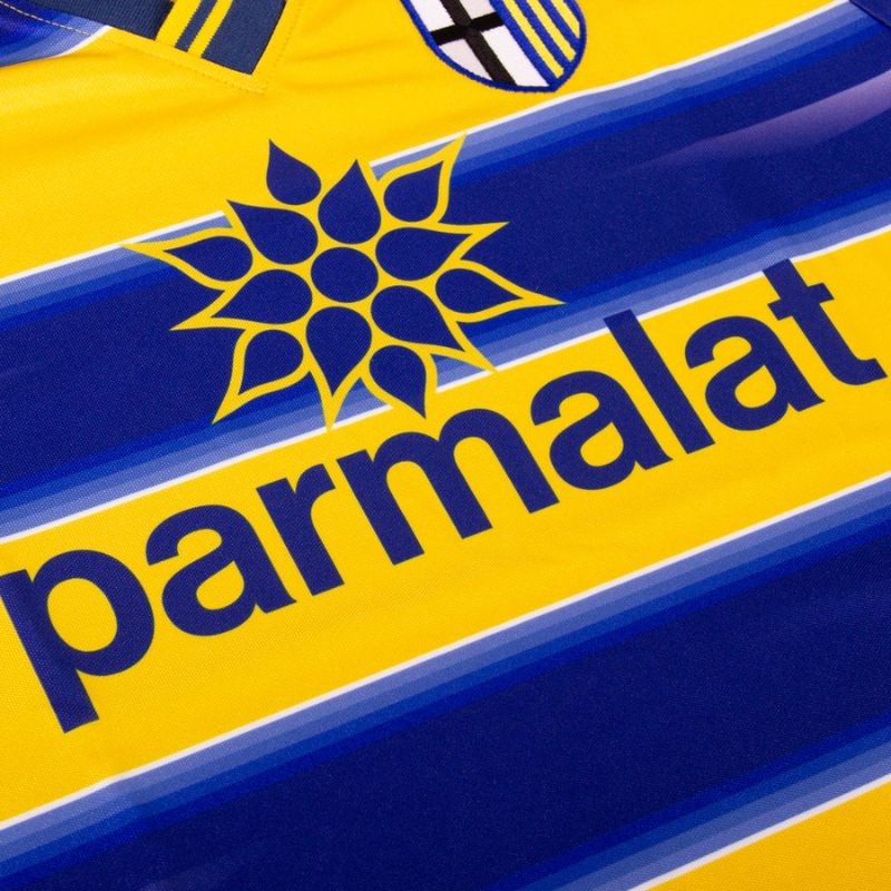 Maglia retro Parma Calcio 1999 righe gialle e blu