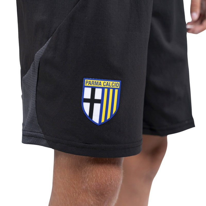 pantaloncini gara neri junior con logo Parma Calcio e Puma