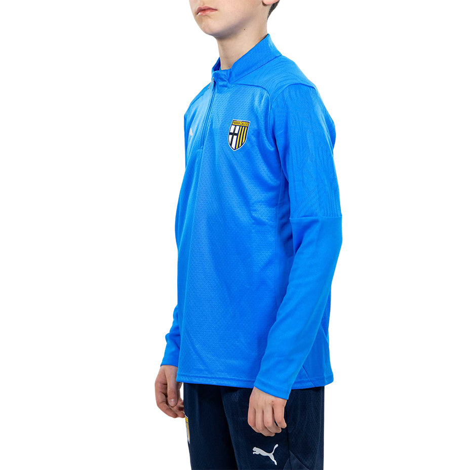 Felpa 1/4 Zip Training Junior Blu Ignite con maniche lunghe