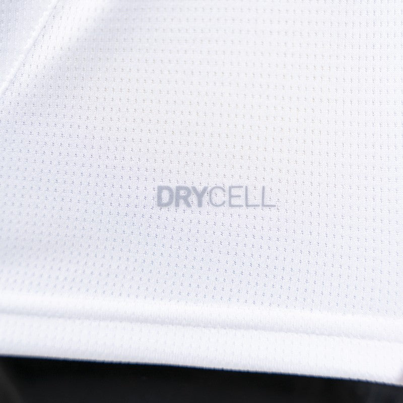 Maglia Gara Home junior bianca con croce nera sul fronte logo tardini 100 giallo sul retro