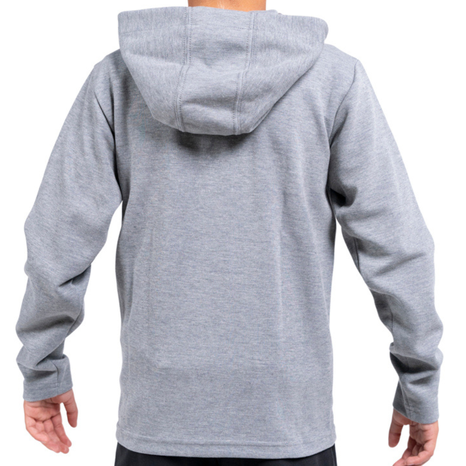 Felpa con cappuccio e zip in cotone grigia retro Parma Calcio