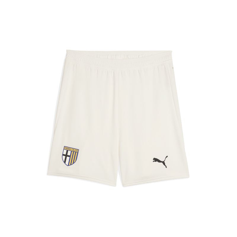 Pantaloncino gara home biancocon logo Parma Calcio e logo Puma