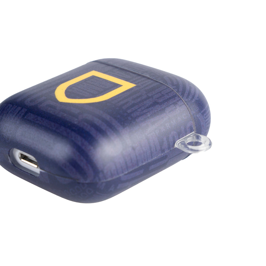 Cover EarPods Texture blu con scudetto giallo Parma Calcio