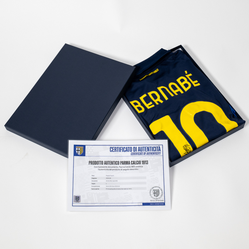 Maglia Gara Fourth 25/26 autografata da Bernabé 10 - Parma Calcio