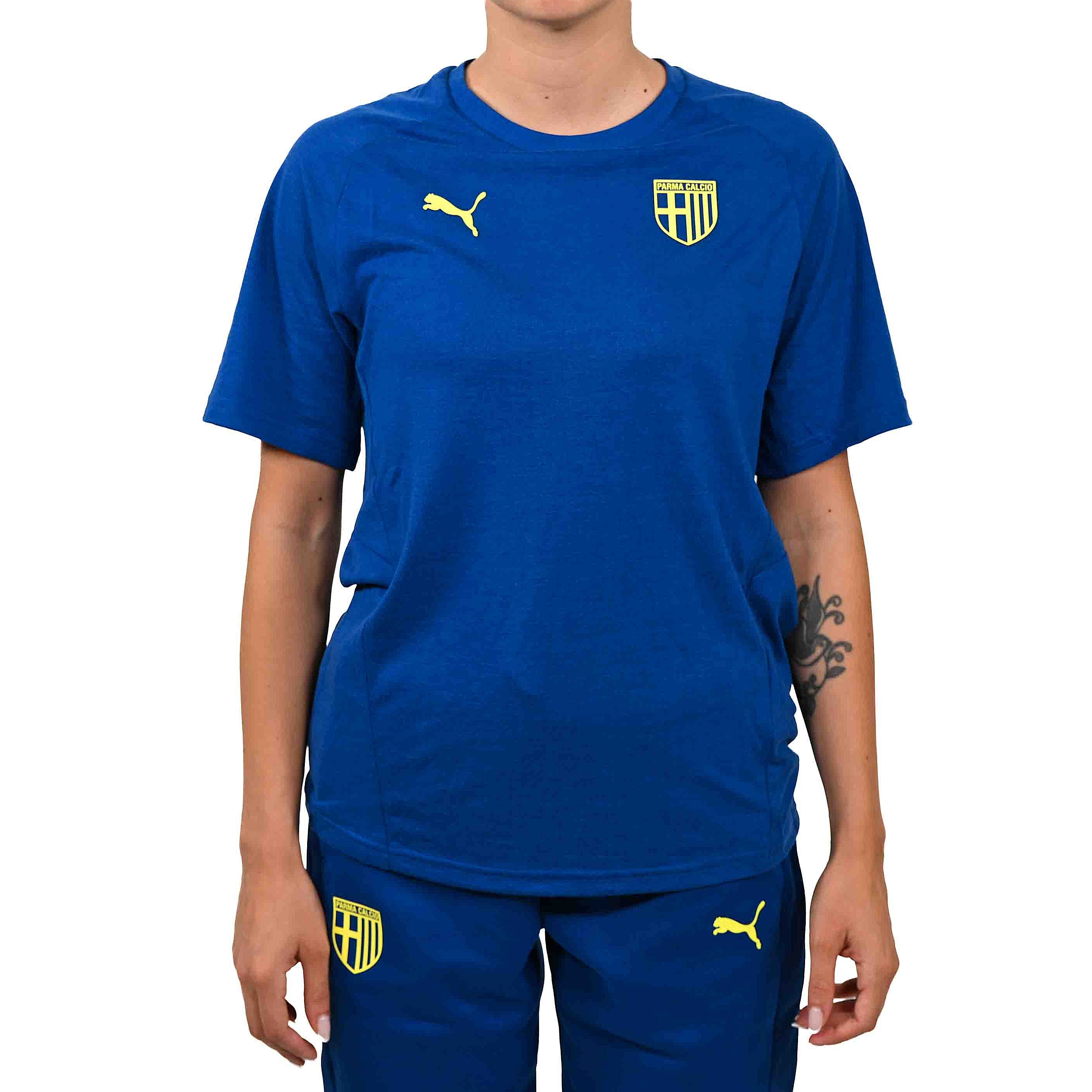 T-Shirt Woman EvoStripe Clyde Royal-Lemon Crush - Parma Calcio