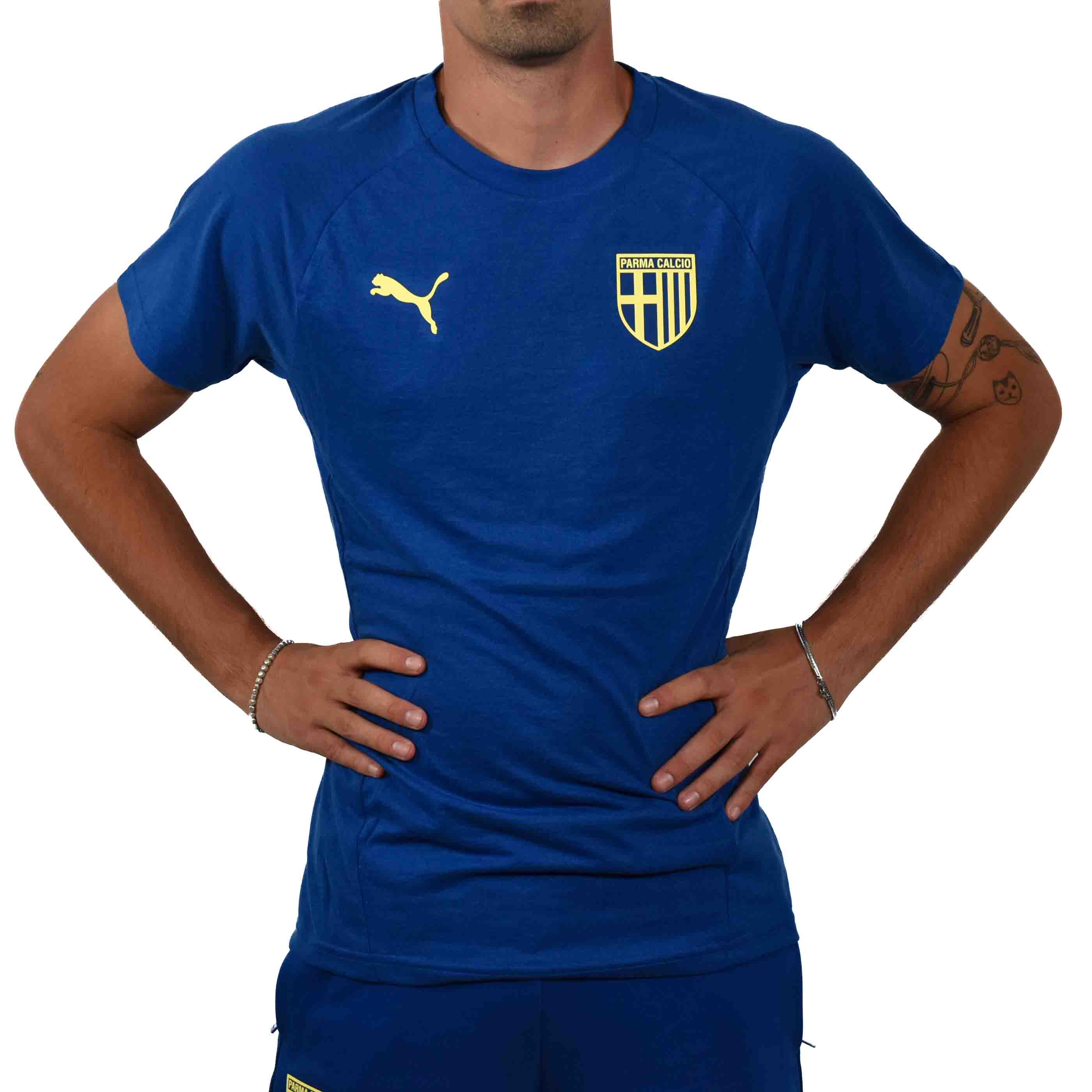 T-Shirt EvoStripe Clyde Royal-Lemon Crush - Parma Calcio