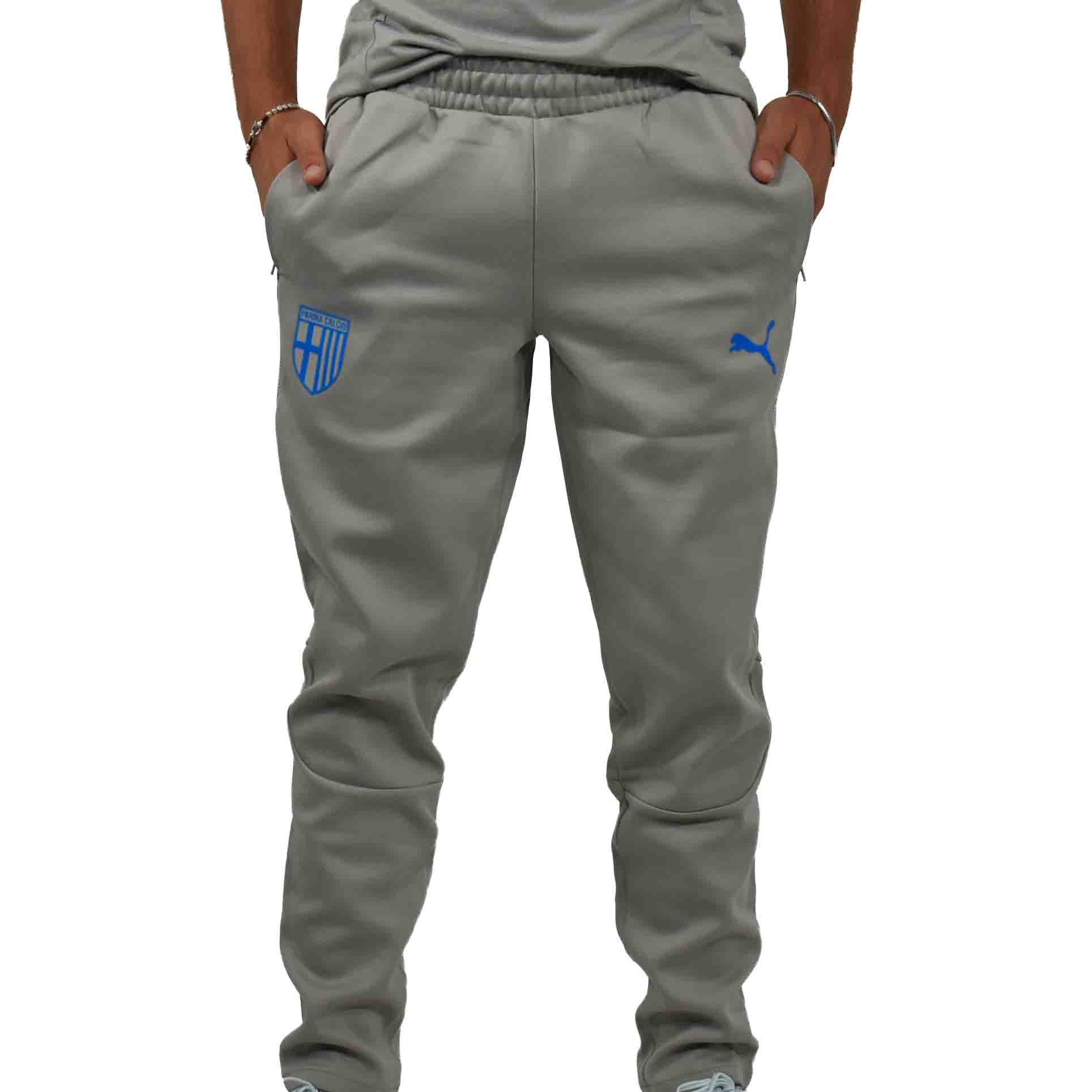 Pantalone EvoStripe Smokey Gray-Ultra Blue - Parma Calcio