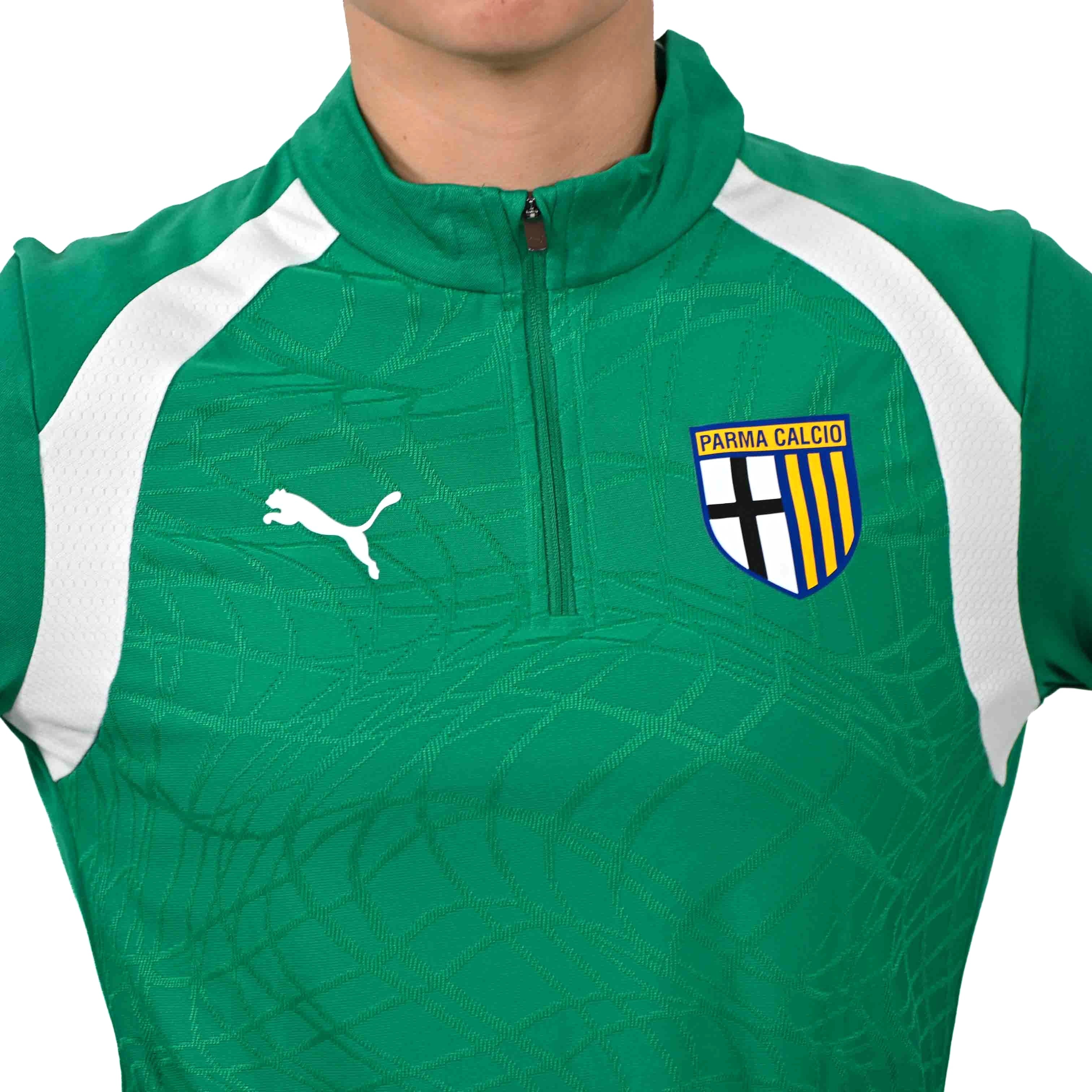 Felpa Woman 1/4 Zip Training Sport Green - Parma Calcio