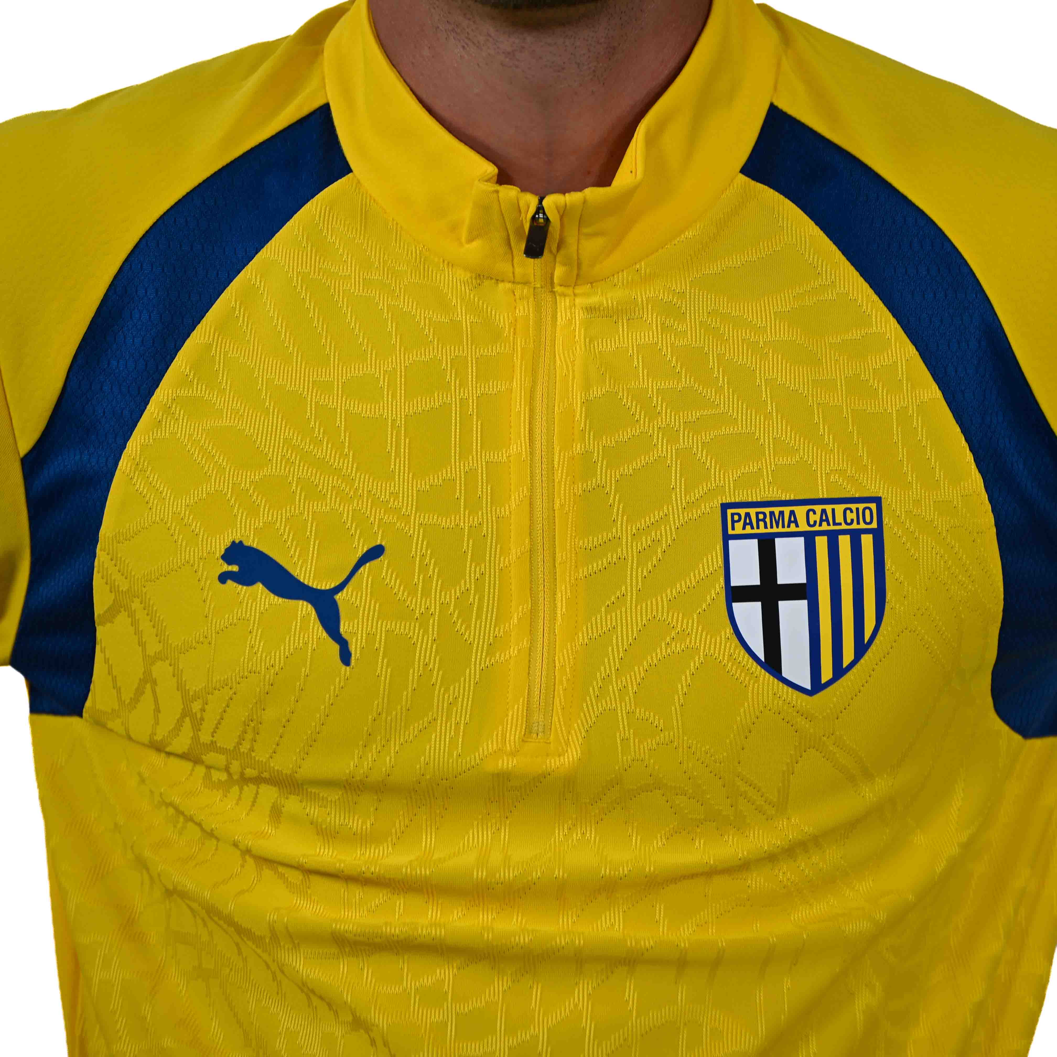 1/4 Zip Training Faster Yellow-Clyde Royal Sweatshirt - Parma Calcio