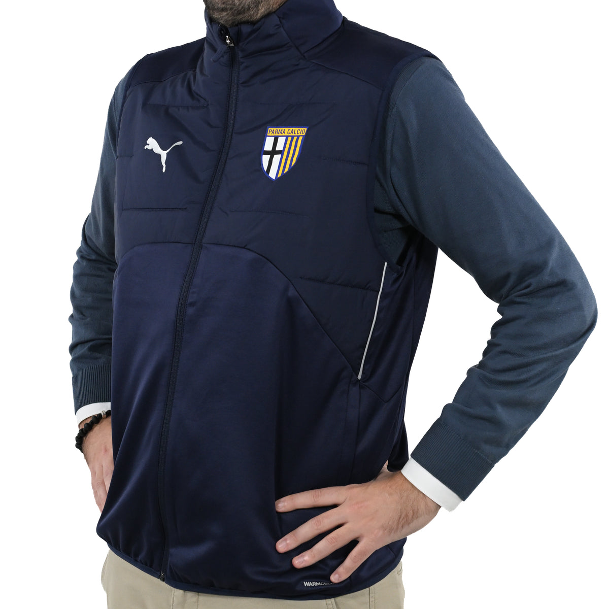 Blue Sleeveless Jacket - Parma Calcio