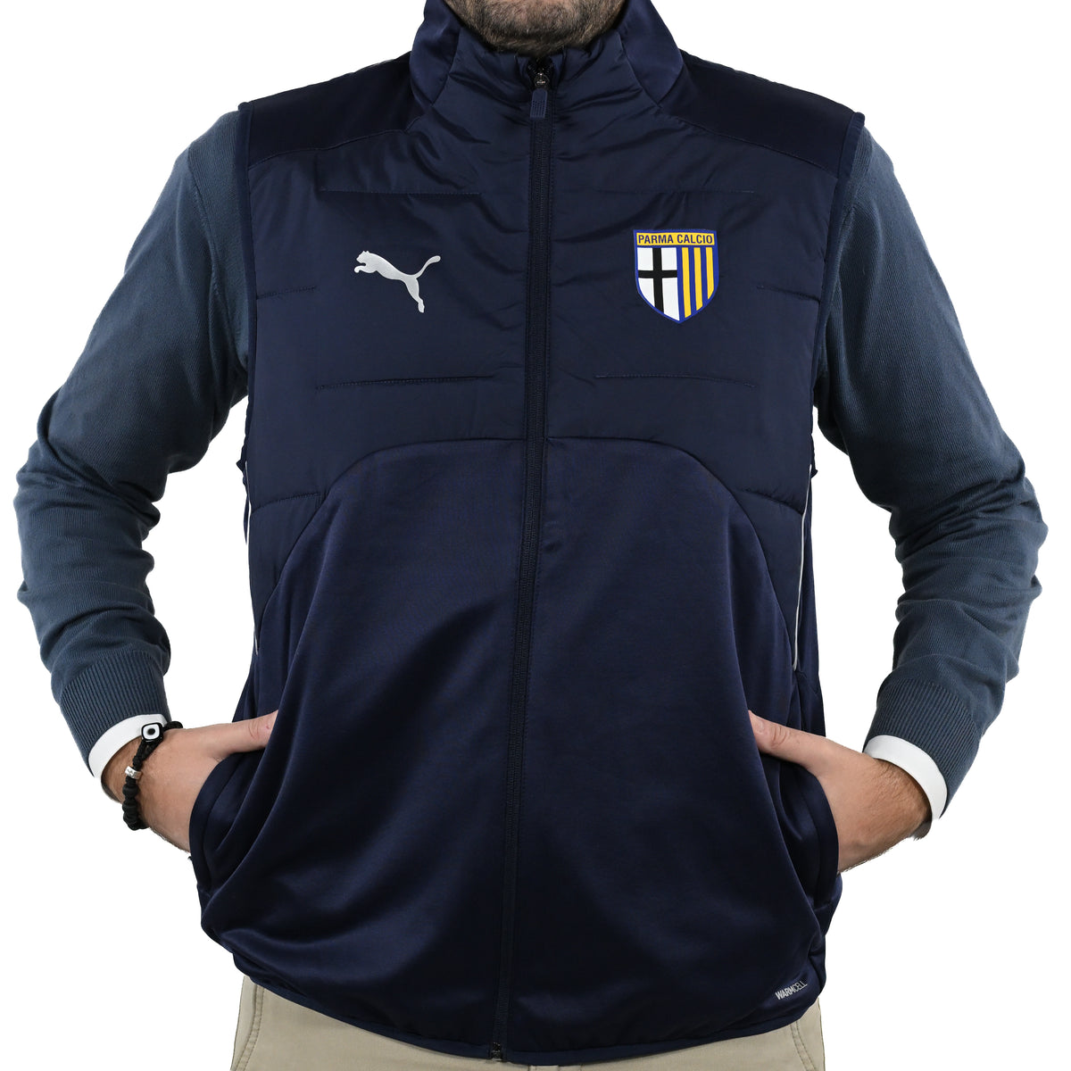 Blue Sleeveless Jacket - Parma Calcio