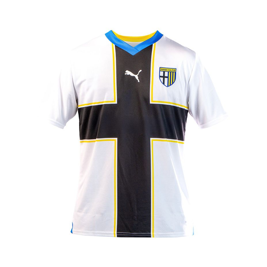 Maglia Home Woman Parma Calcio bianca con croce nera sul fronte
