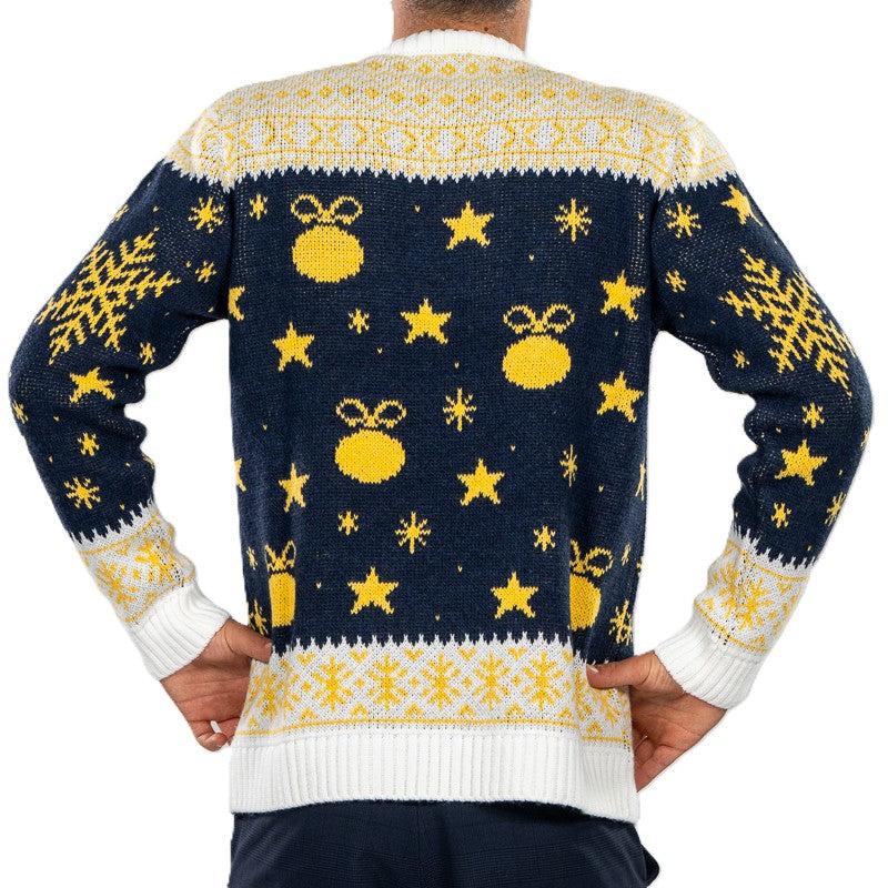 Blue and White Christmas Sweater 25/26 - Parma Calcio