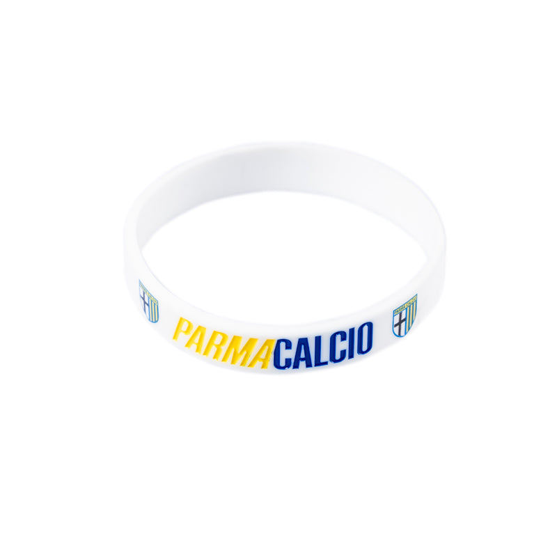 Bracciale in silicone Bianco Parma calcio