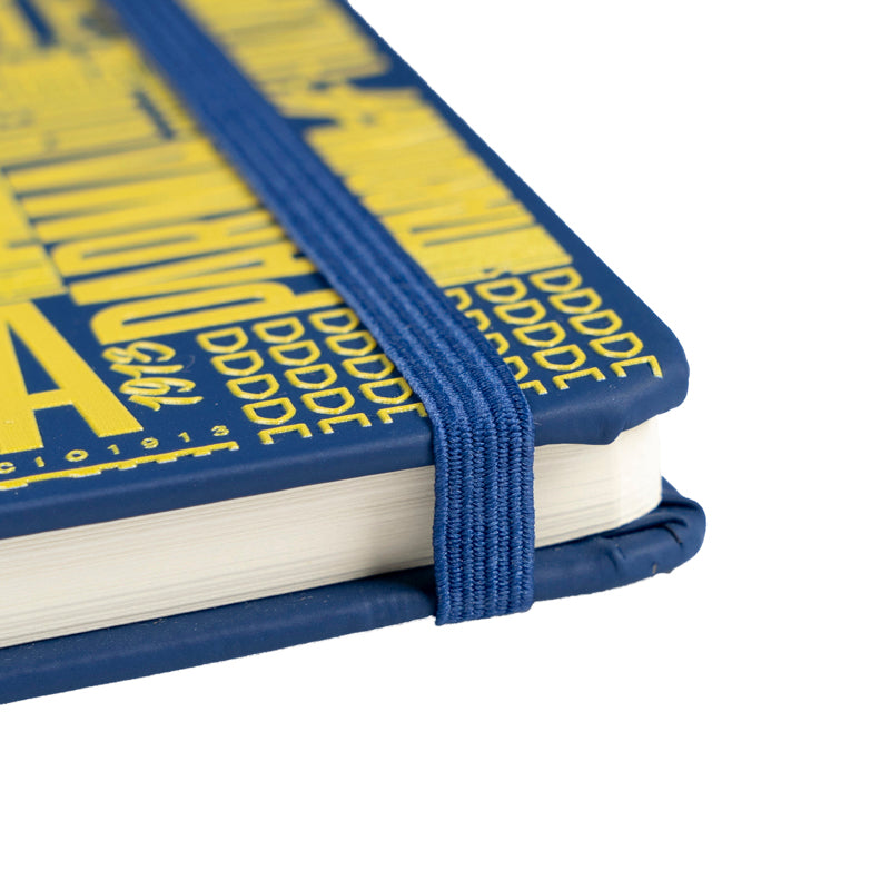Notes formato con texture gialla in rilievo e logo Parma Calcio.