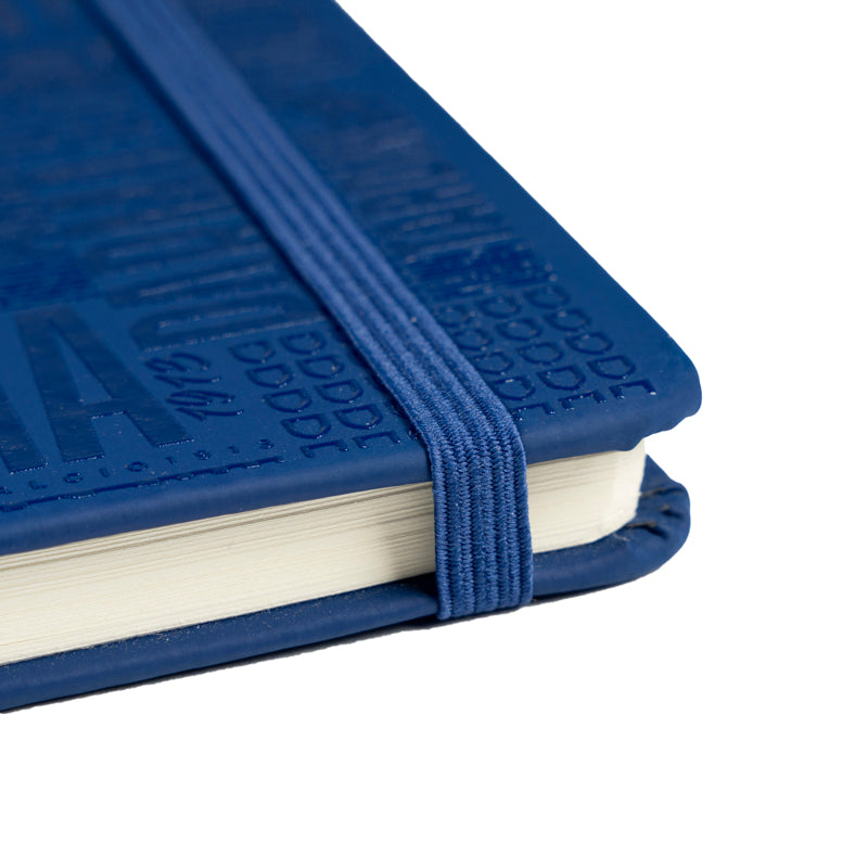 Notes con texture blu in rilievo e logo Parma Calcio.