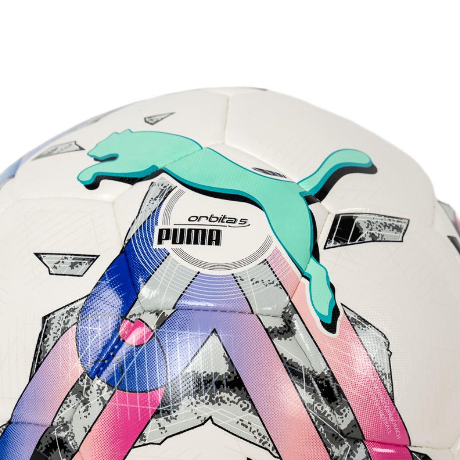 Pallone Puma Orbita 5 HYB Bianco e Multicolore