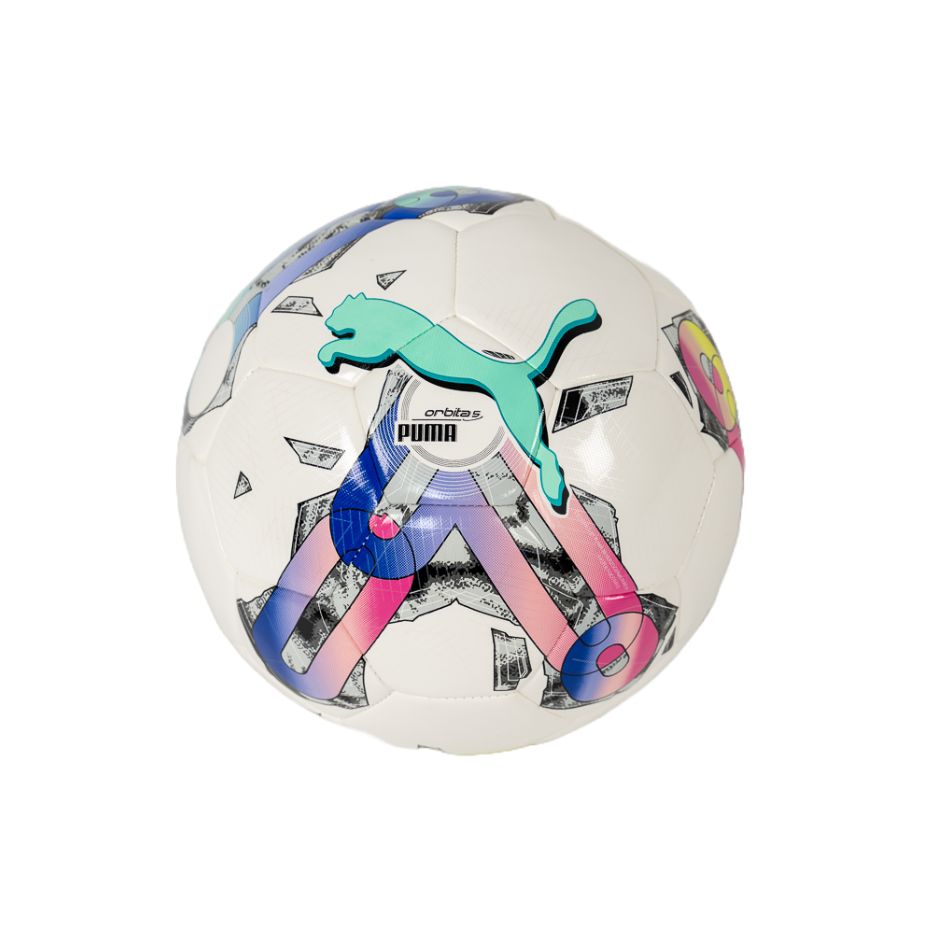 Pallone Puma Orbita 5 HYB Bianco e Multicolore