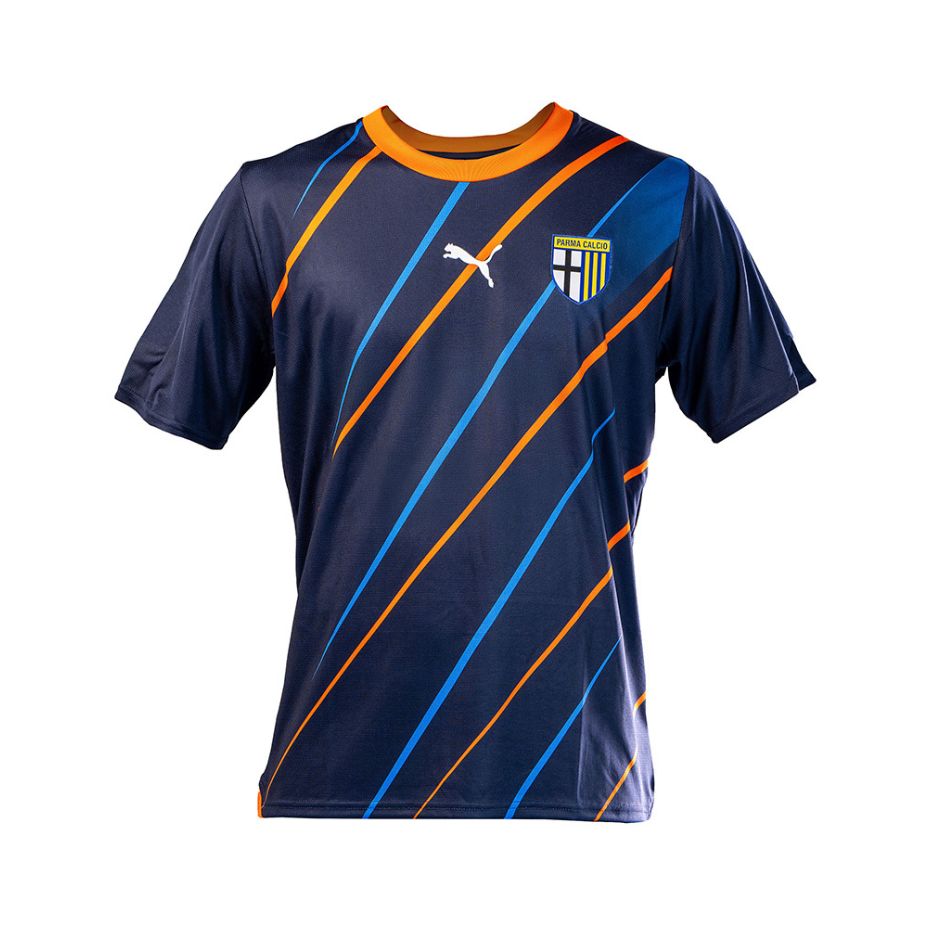 maglia portiere away Parma Calcio con trama a righe sul fronte