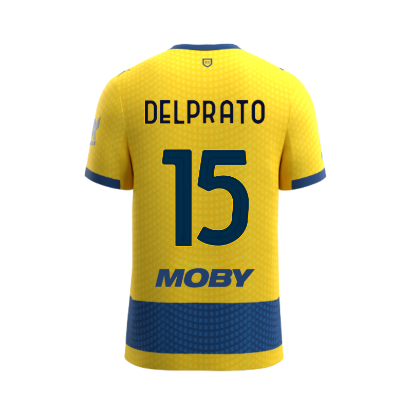 Maglia Junior Parma Calcio Gara Away 26/27 Delprato 15