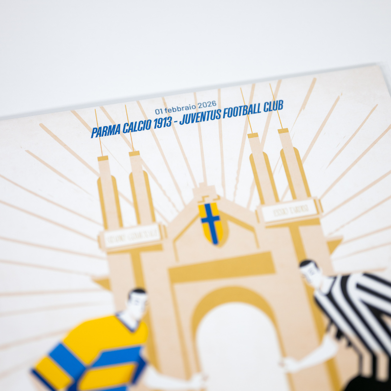 Illustration The Parmigianer match Parma vs. Juventus, February 1, 2026