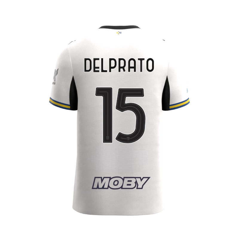 Maglia Junior Parma Calcio Gara Home 26/27 Delprato 15