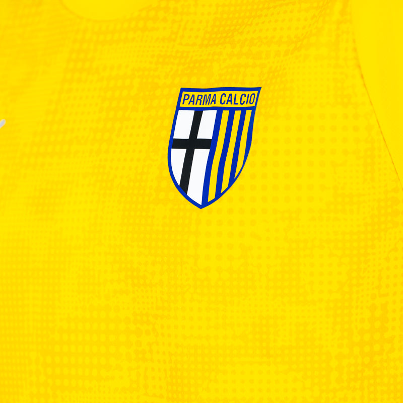 Maglia allenamento adulto gialla con dettaglio Parma Calcio