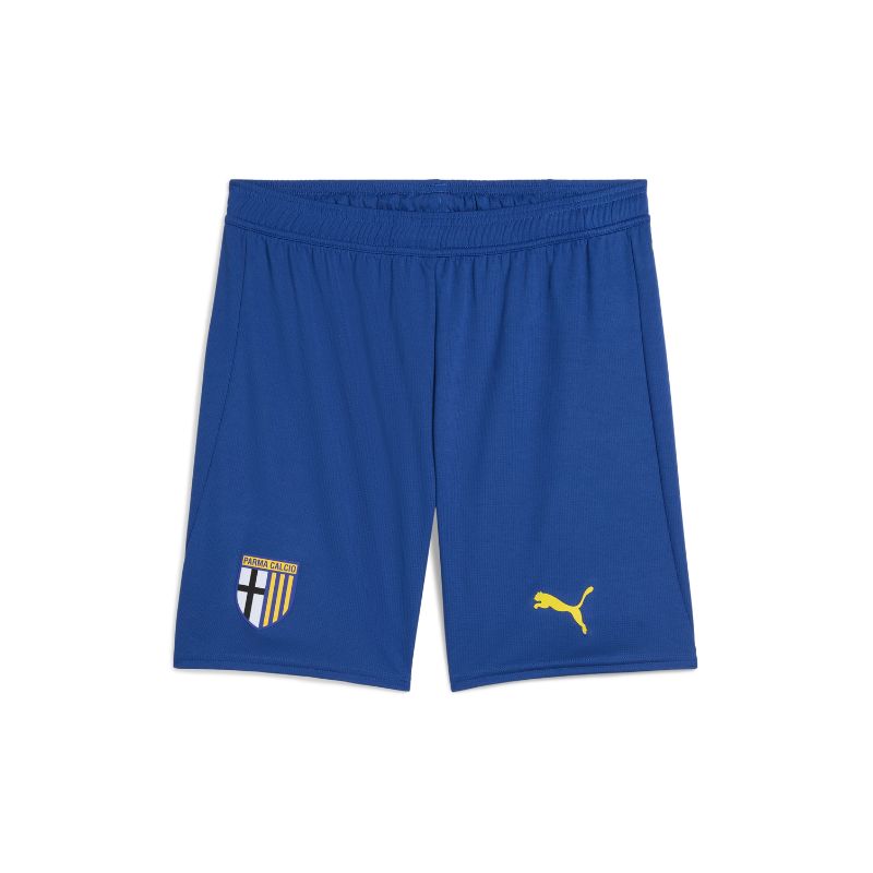 Pantaloncino gara Blu Clyde Royale con logo Parma Calcio e logo Puma