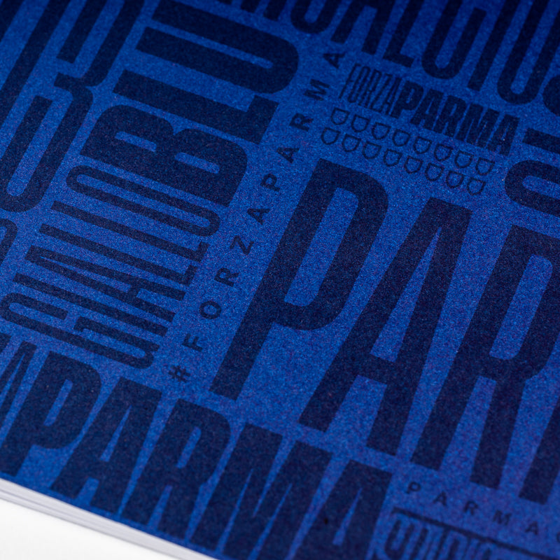 Quaderno a righe texture blu - Parma Calcio