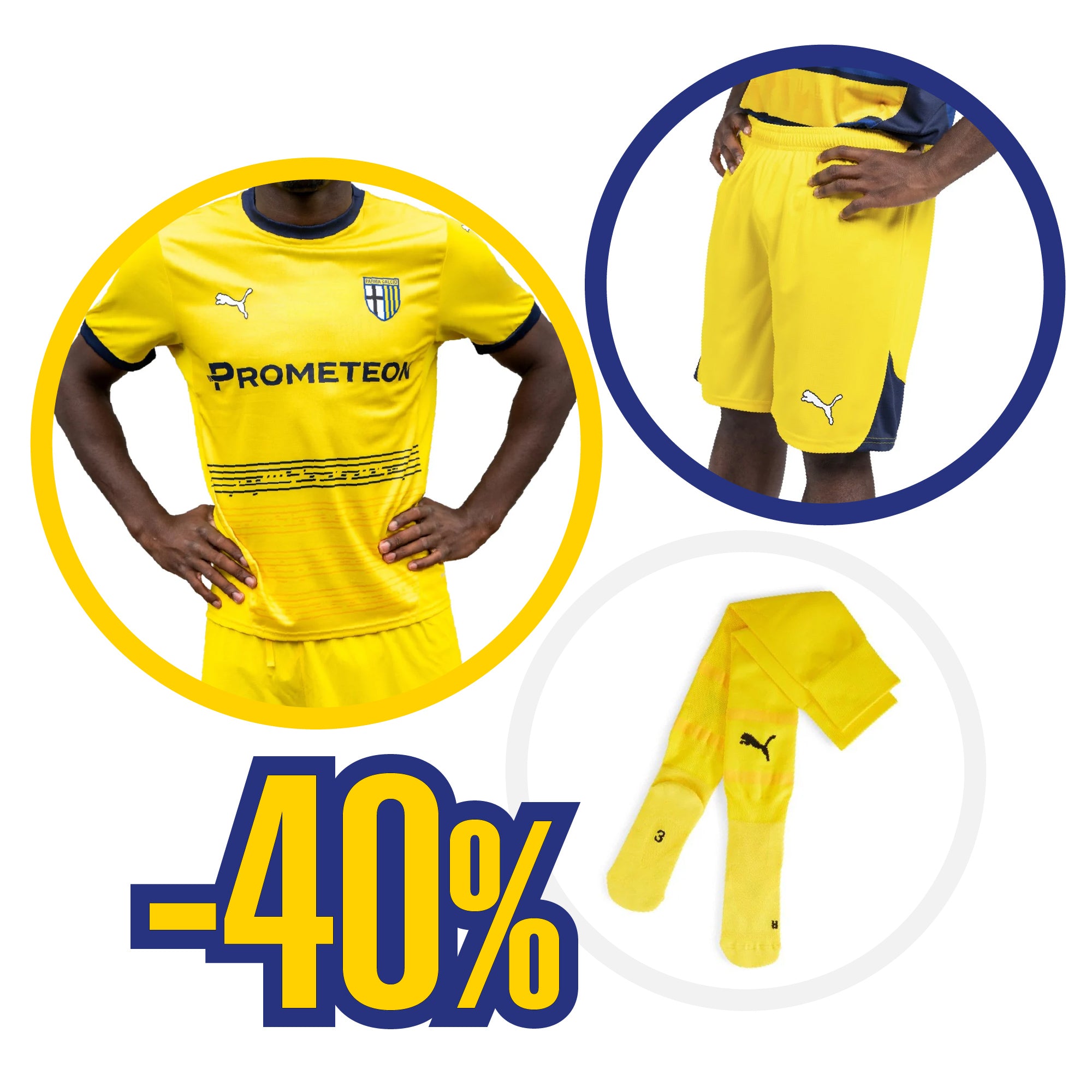 Bundle di prodotti che comprende maglia gara third gialla pantaloncini gara gialli e calzettoni gara gialli