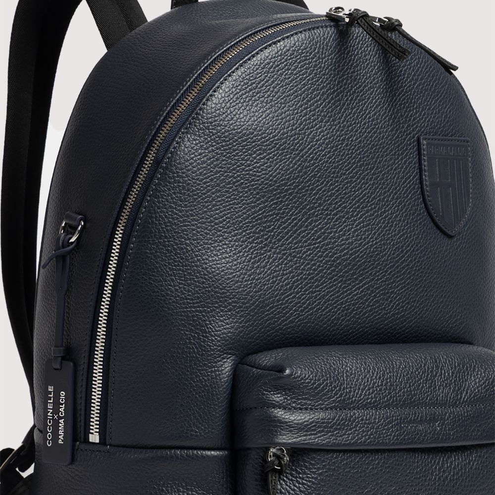 Zaino Coccinelle x Parma Calcio in pelle blu notte