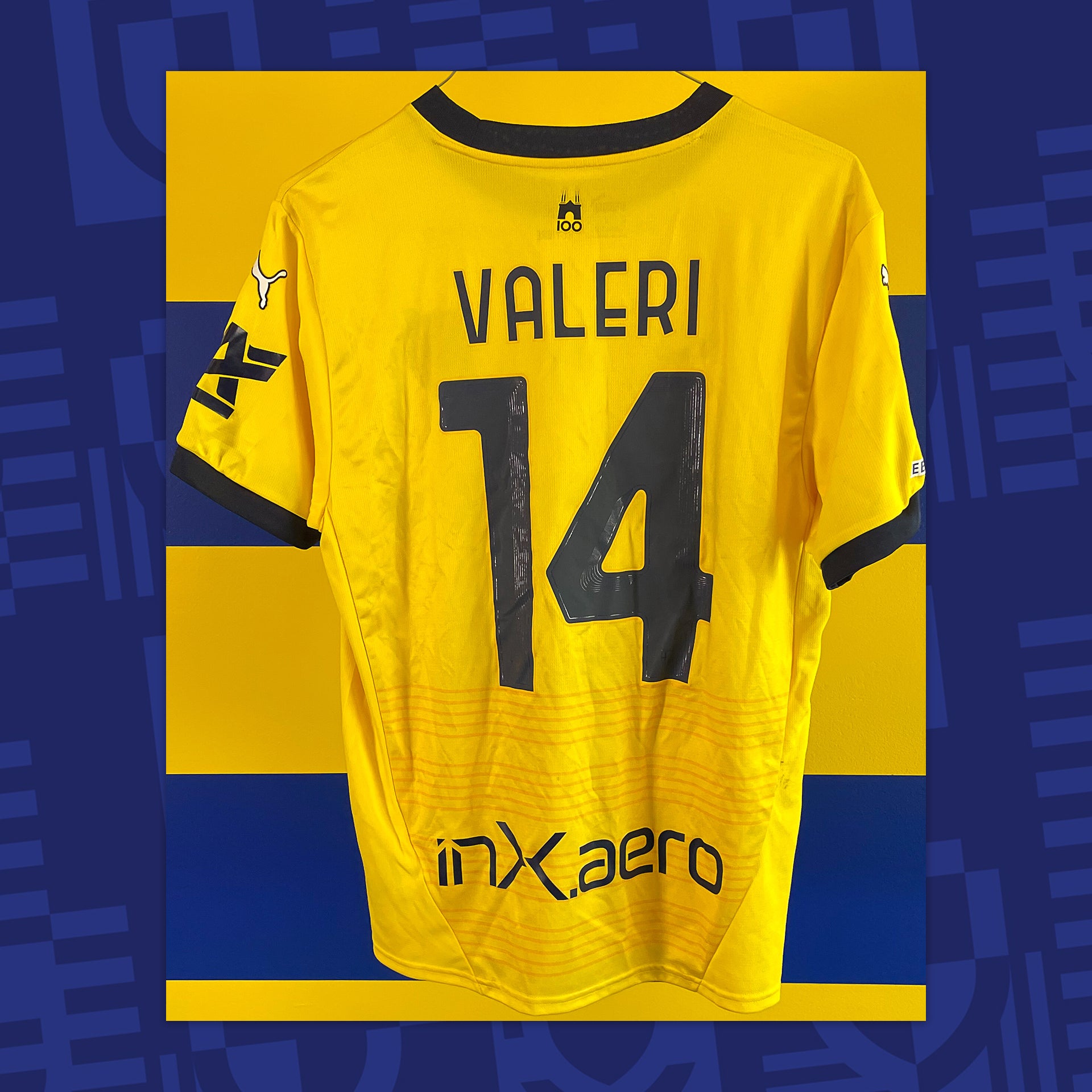 Match Worn by Valeri 14 Hellas Verona - Parma 31/03/2025