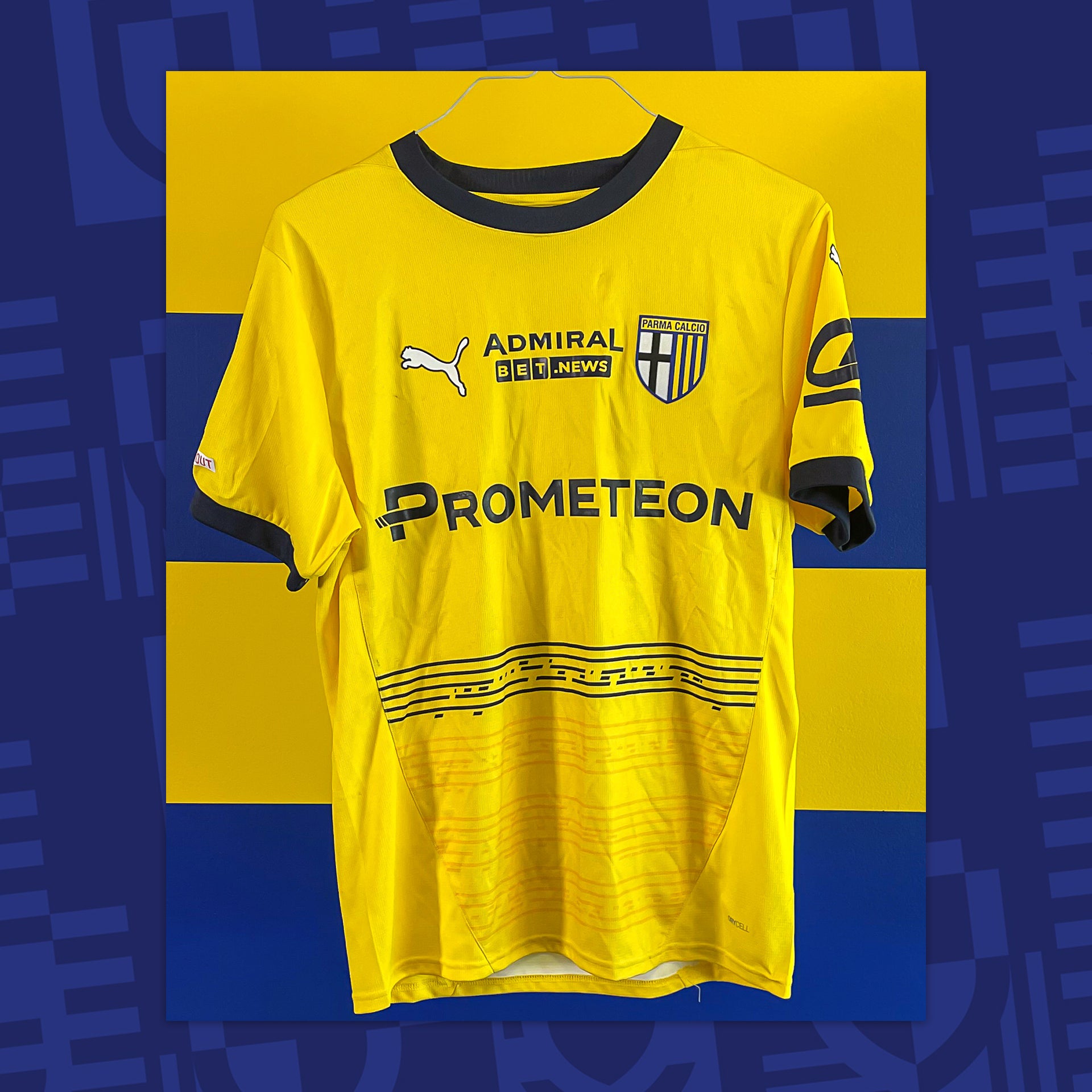 Match Worn by Delprato 15 Hellas Verona - Parma 31/03/2025