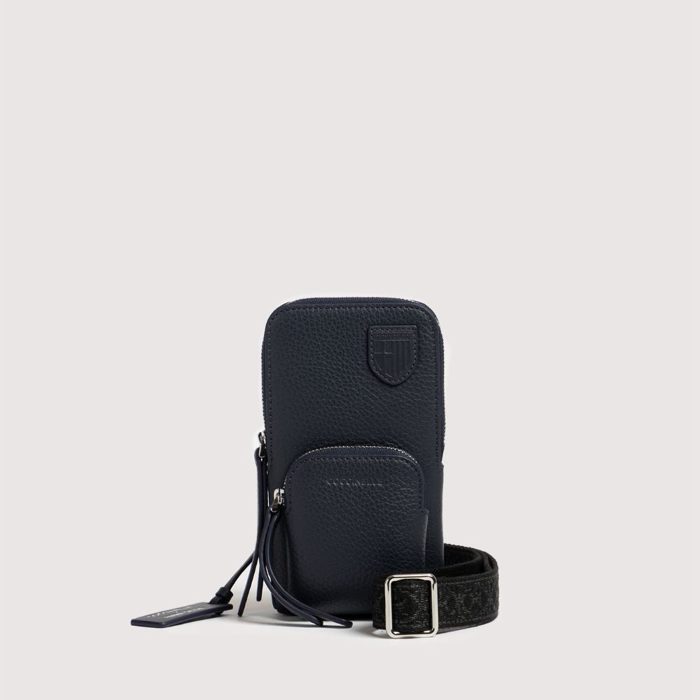 Portacellulare Coccinelle x Parma Calcio in pelle blu notte