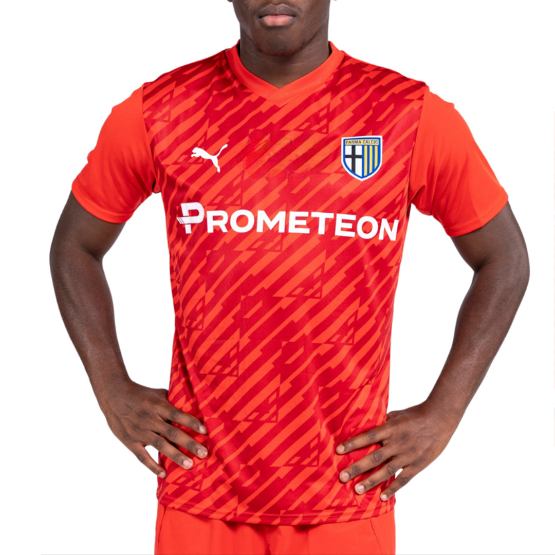 Maglia portiere rossa stagione 24/25 con sponsor Prometeon prima squadra maschile