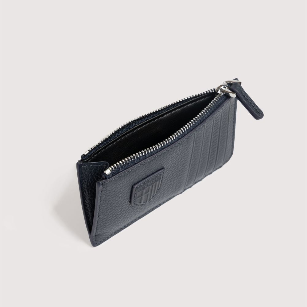 Porta carte Coccinelle x Parma Calcio in pelle blu notte