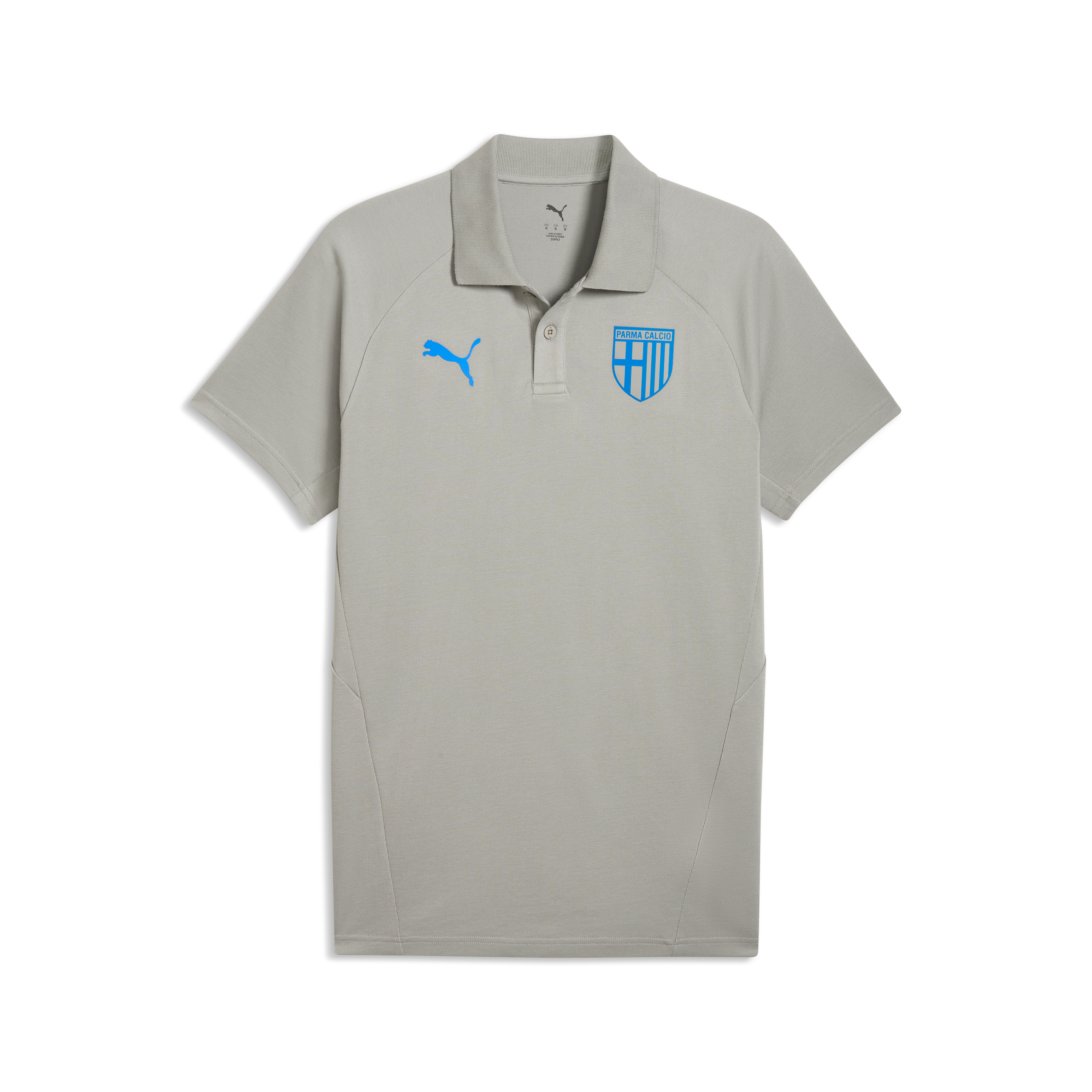 Polo EvoStripe Smokey Gray-Ultra Blue - Parma Calcio