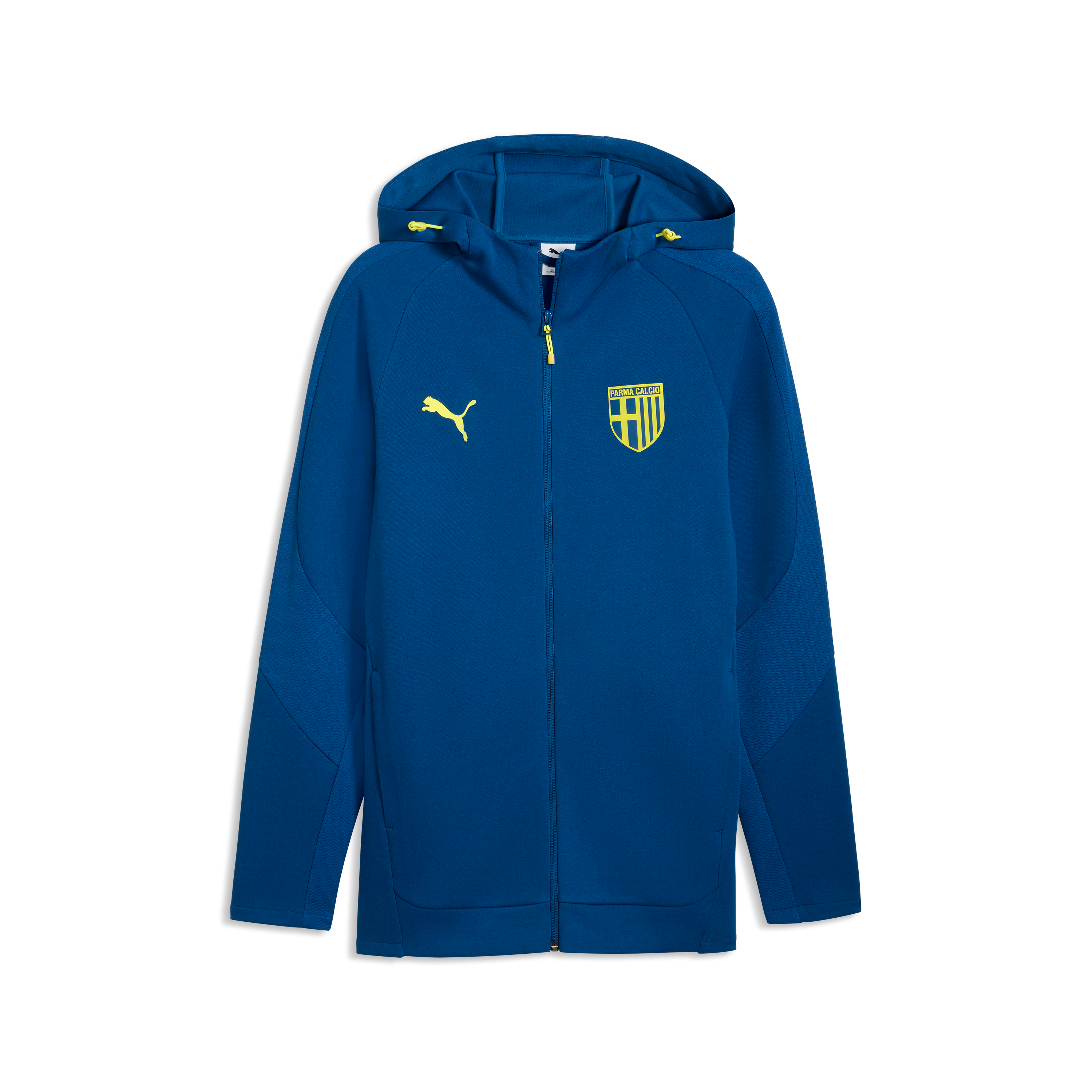 Felpa Hooded Evostripe Zip Clyde Royal-Lemon Crush - Parma Calcio