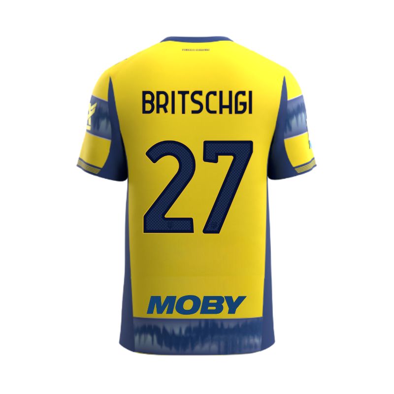 Maglia Junior Gara Parma Calcio Away 25/26 Britschgi 27